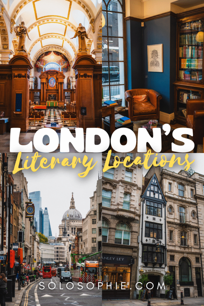 Literary locations in London travel guide