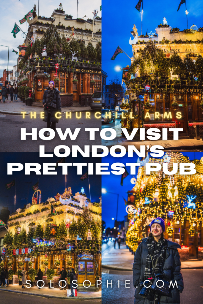 London's prettiest pub, The Churchill Arms