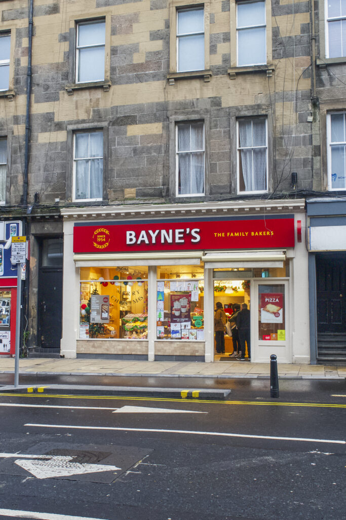 Bayne's family bakery Edinburgh