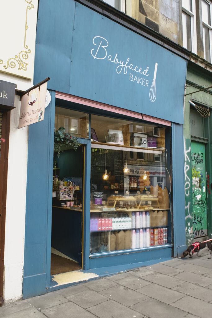 babyfaced bakery edinburgh shop front