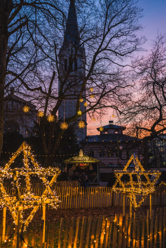 bern star market at dusk