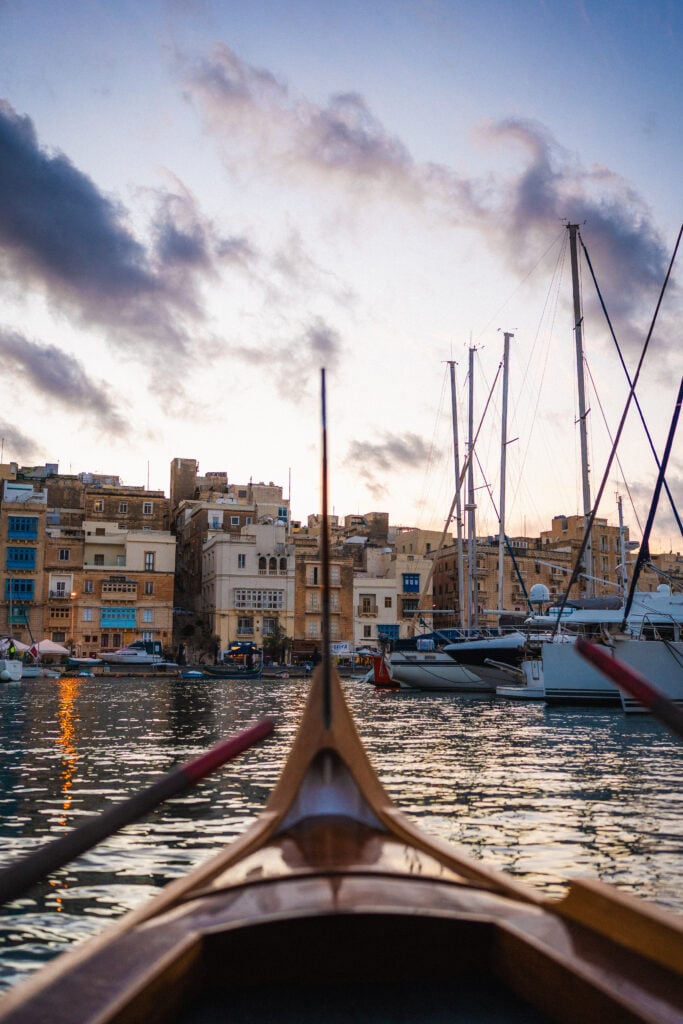 Valletta at sunset