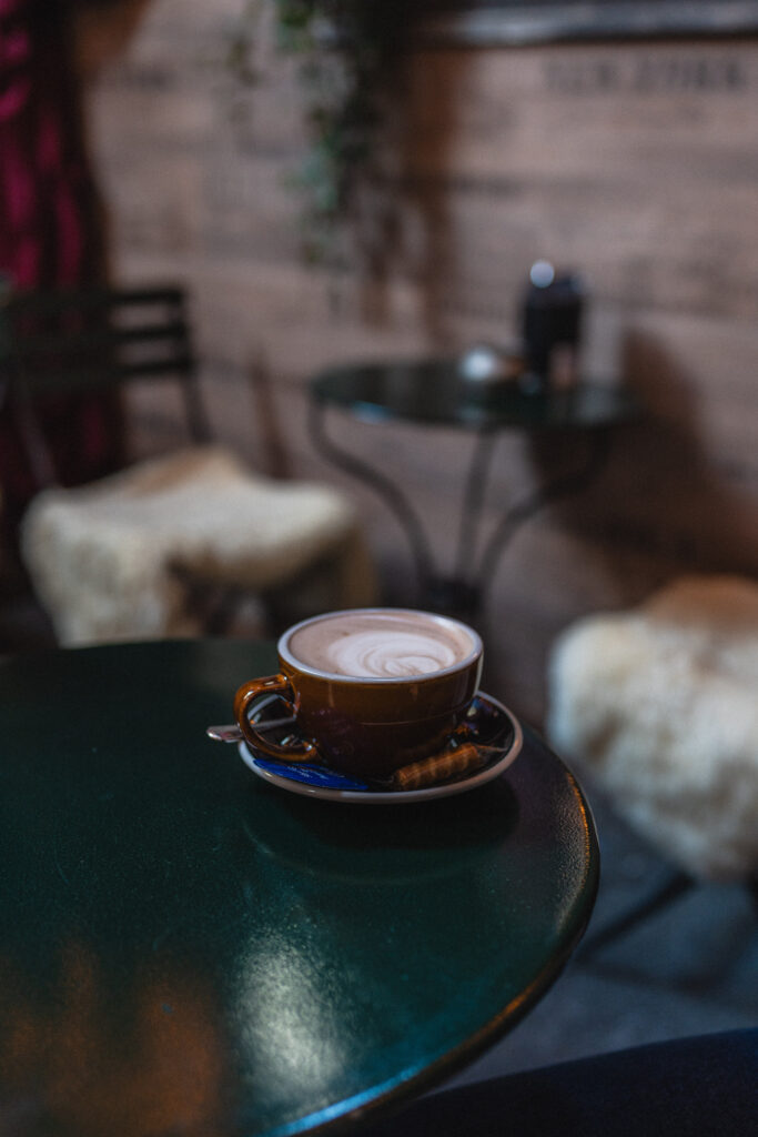 hot chocolate in the milch bar 