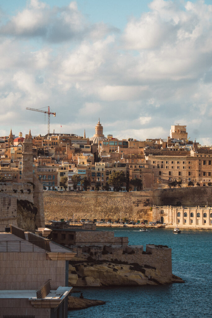 view of valletta from birgu