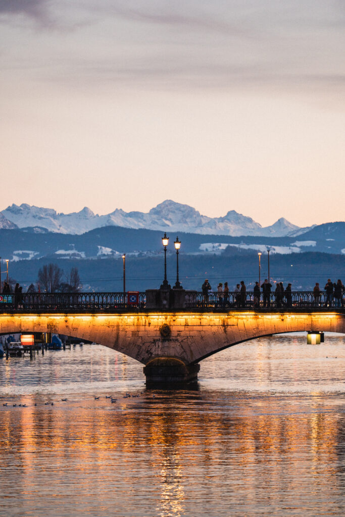 Zürich at dusk