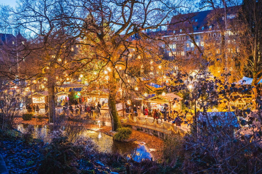bern star market at night