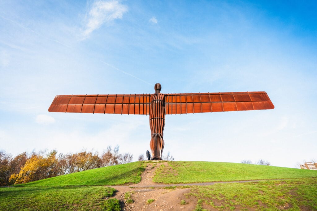 angel of the north sunny day