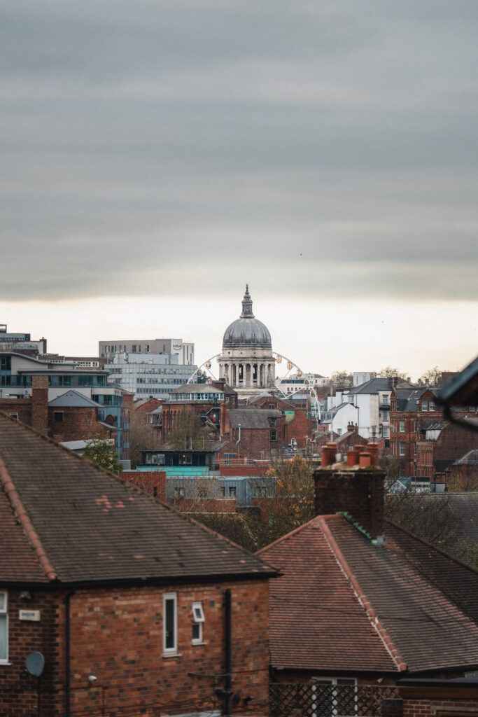 nottingham seen from sneinton market