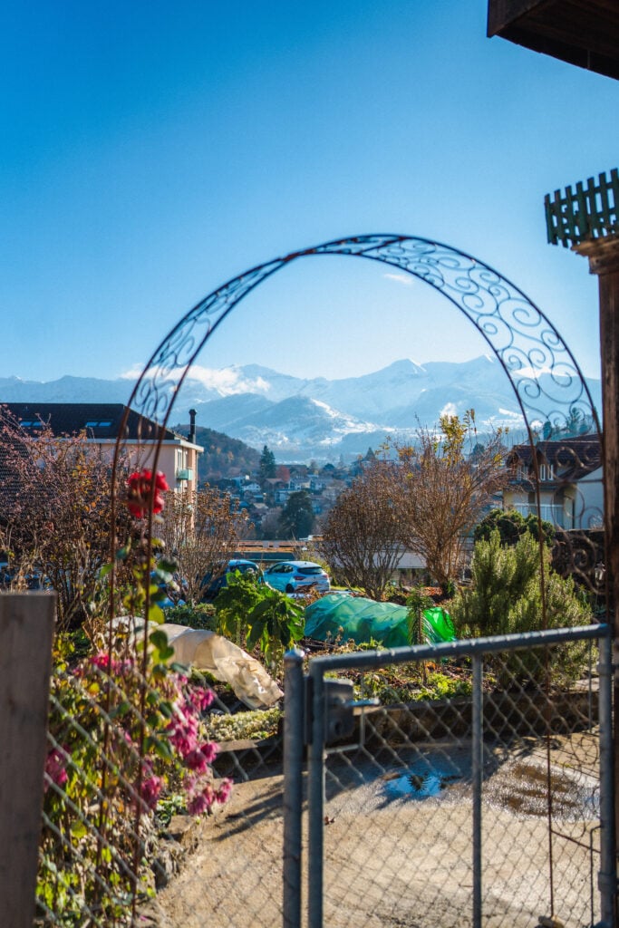 switzerland spiez mountain view