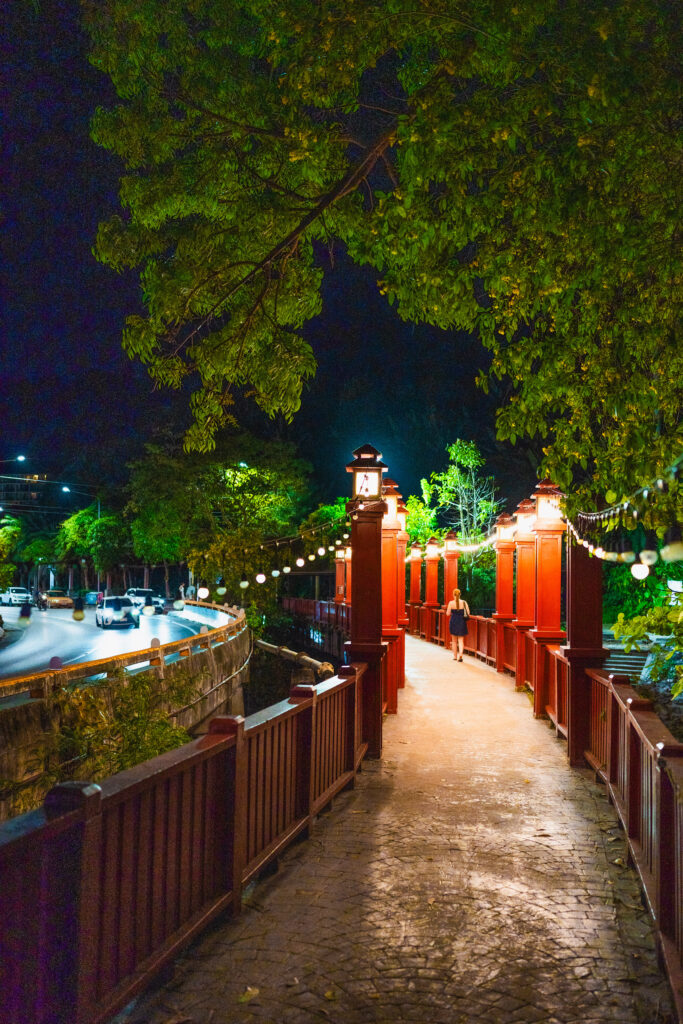 bridge in ao nang at night