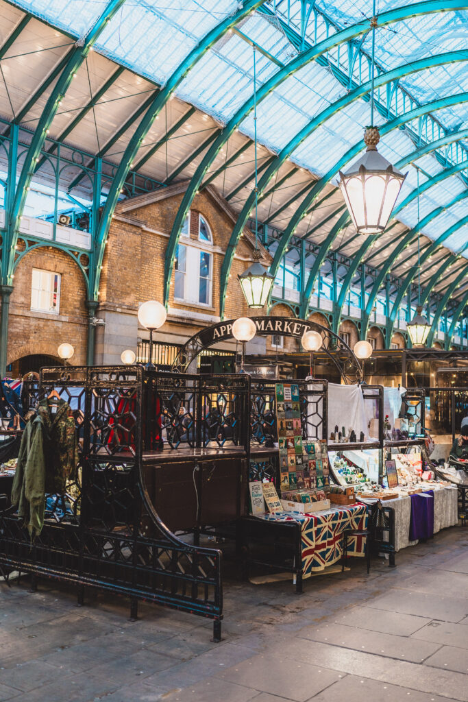covered market antique goods covent garden
