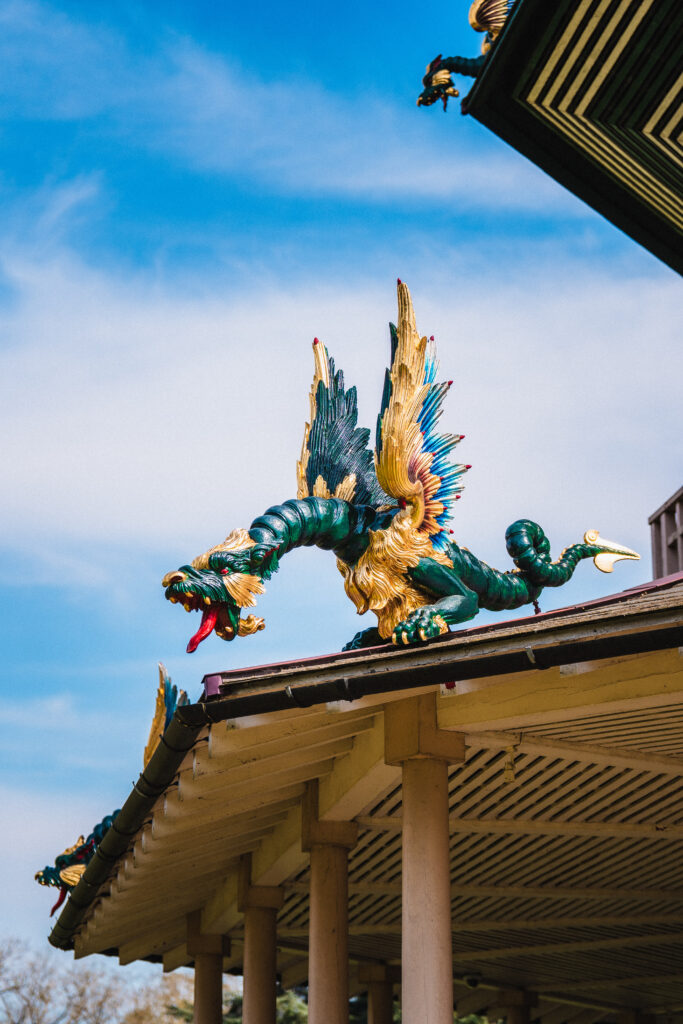 dragon on pagoda