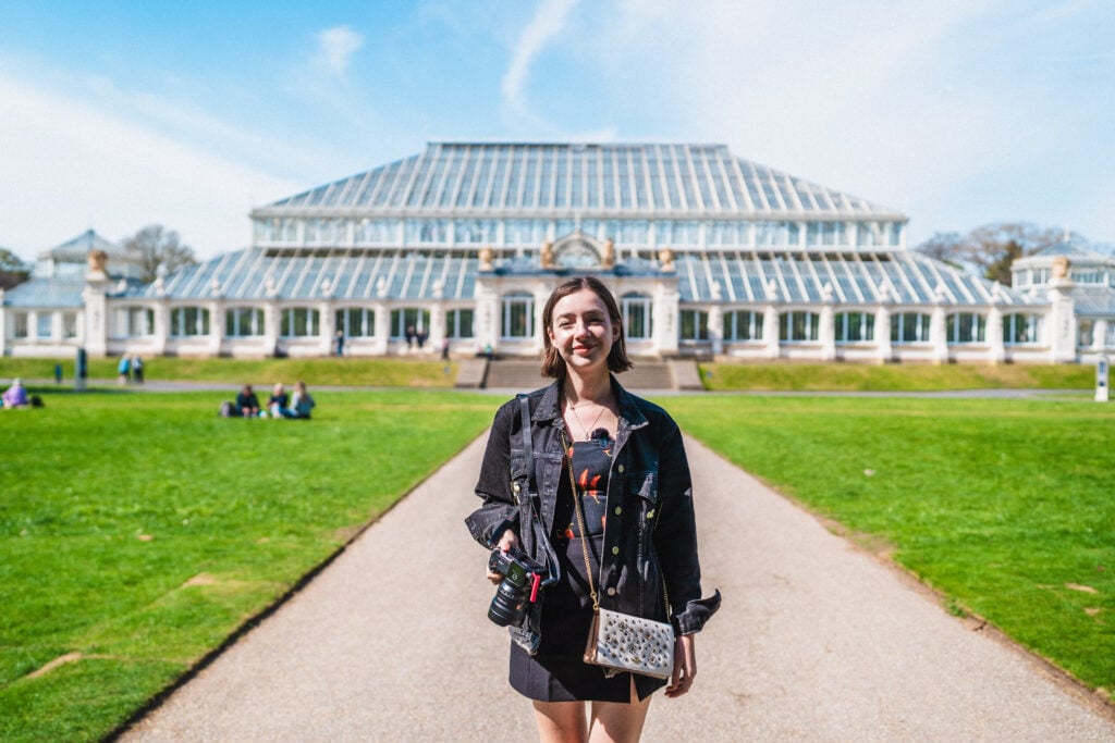 sophie nadeau outside of glasshouse