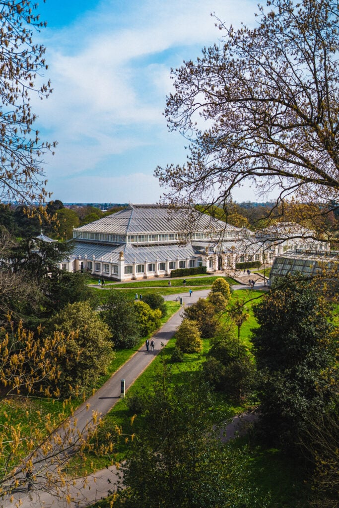 kew gardens view of glasshouse