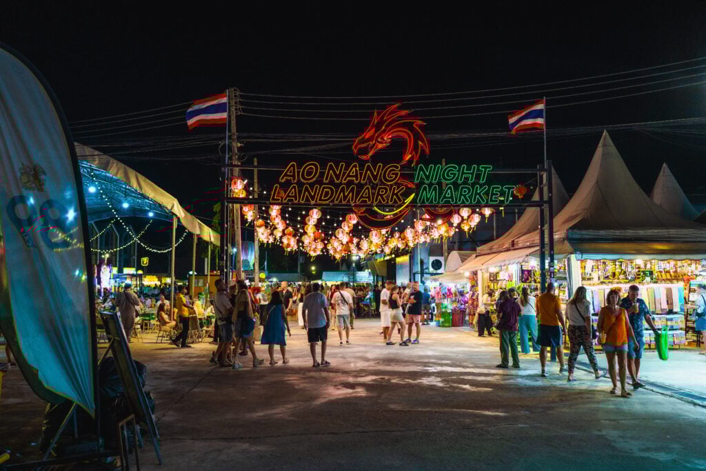 ao nang night market entrance