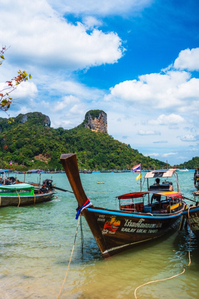 railay beach longtail boat