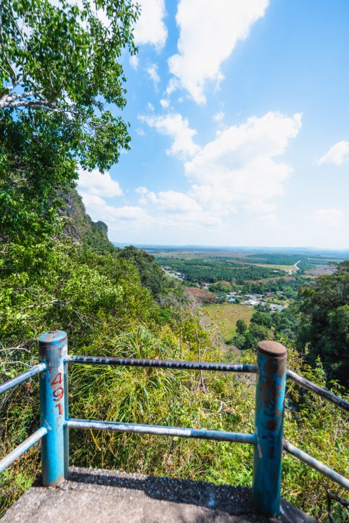 tiger cave temple view from steps