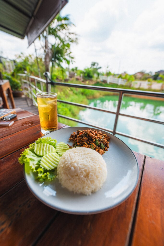 food near emerald pool