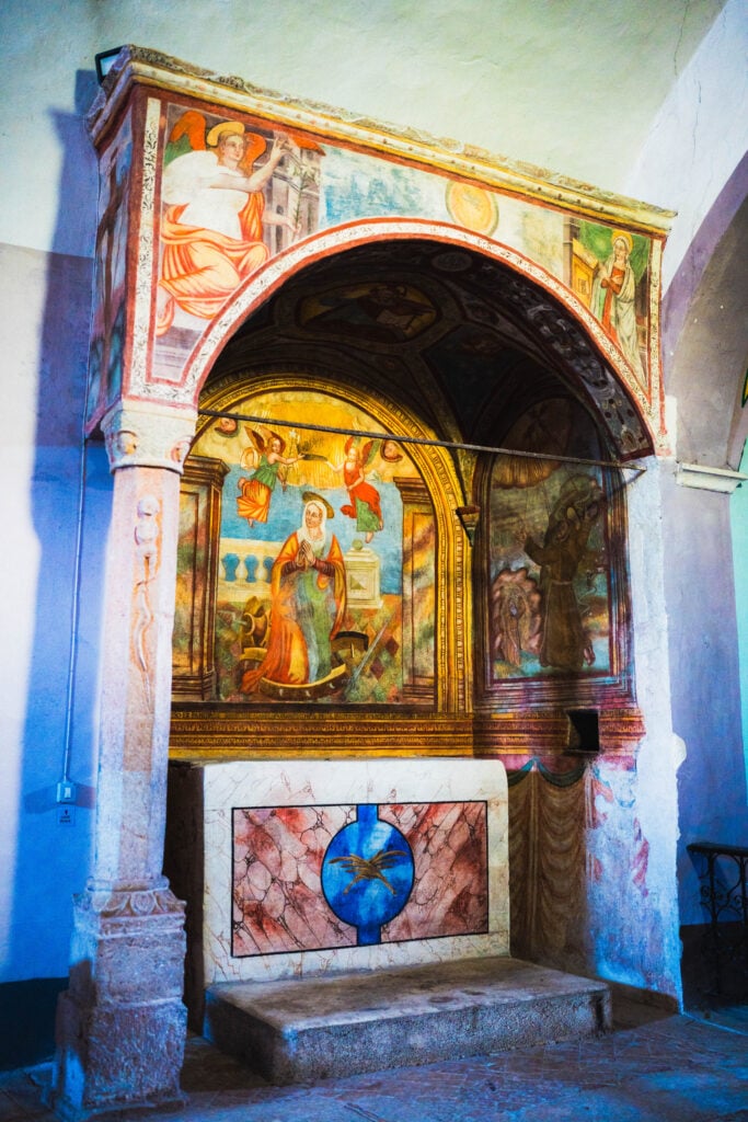 painted chapel in labro