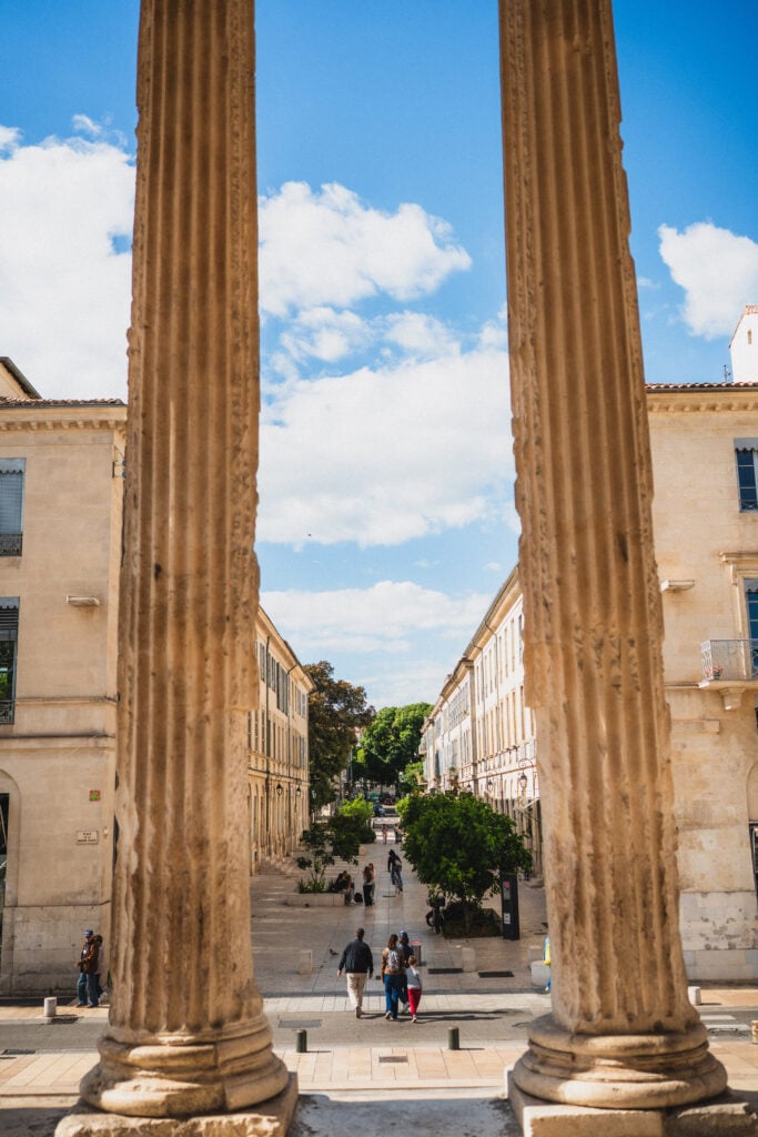 temple in the heart of nimes