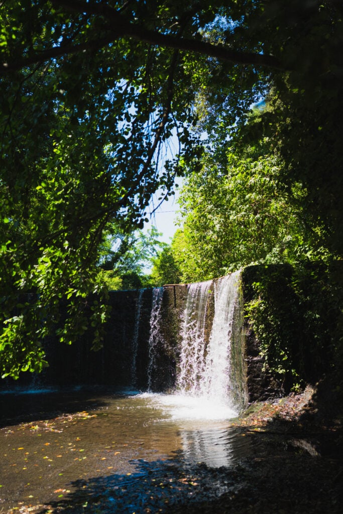 waterfall via francigena