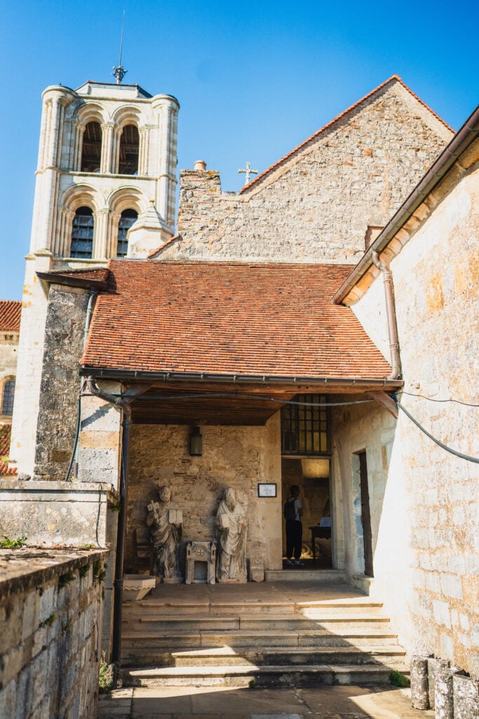 exterior of church in Vezelay