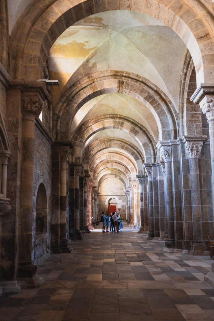 historic church interior in vezelay
