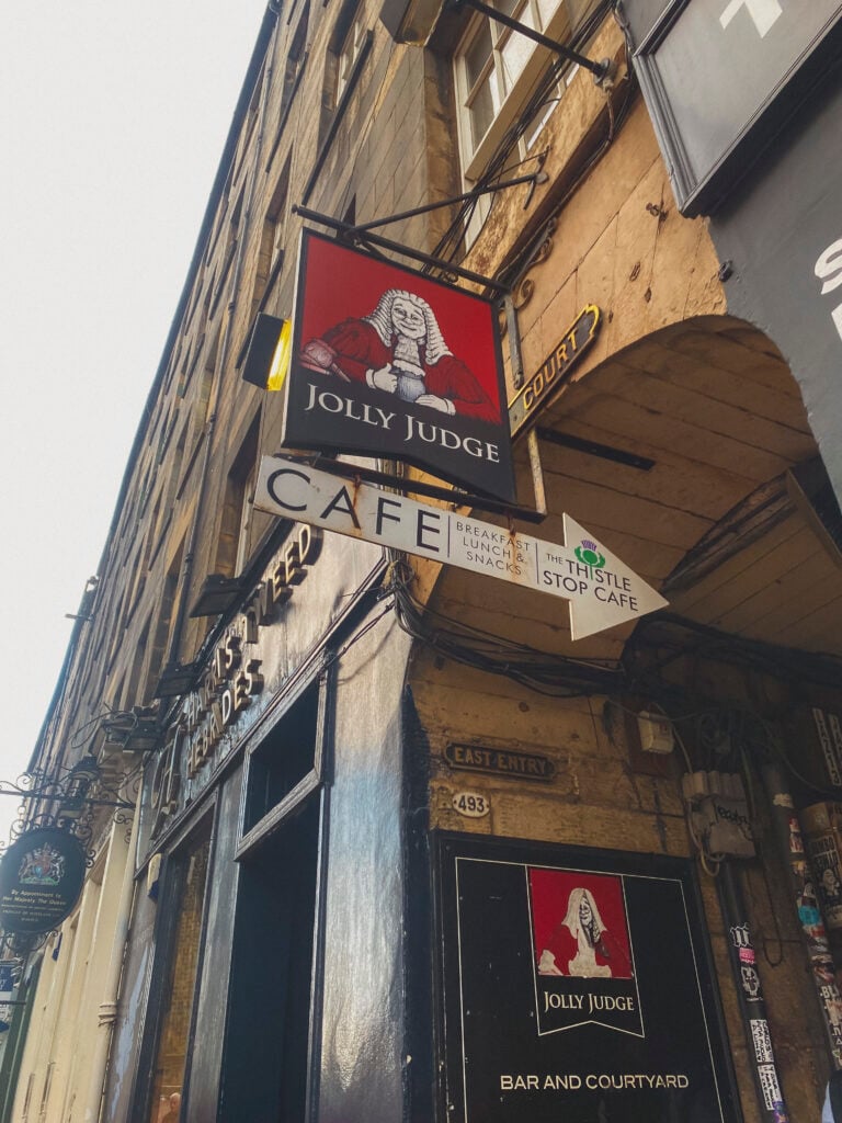 the Jolly Judge historic pubs edinburgh