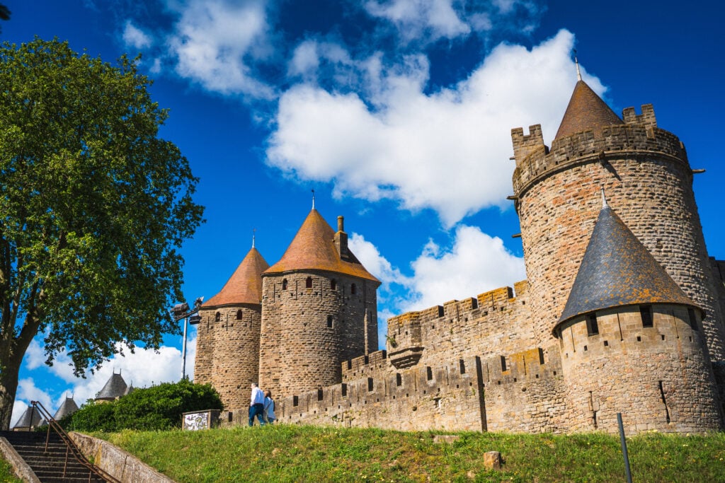 medieval ramparts carcassonne