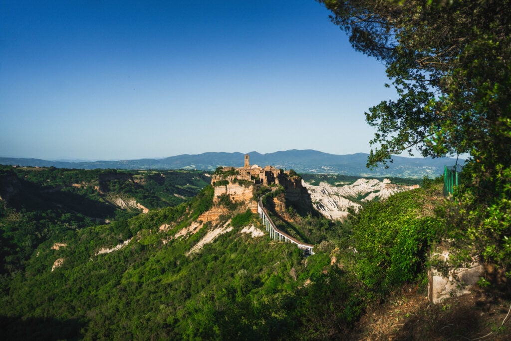 civita di bagnoregio from afar