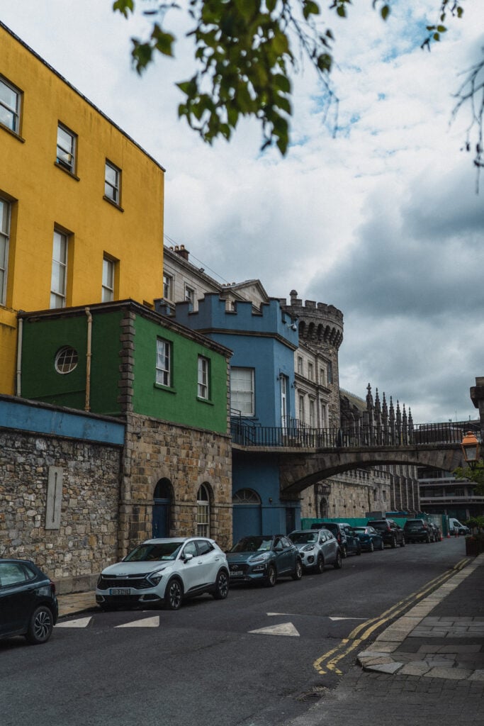 colourful houses dublin castle