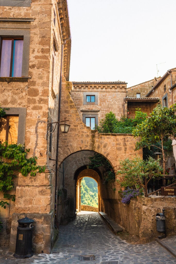 etruscan gate civita di bagnoregio