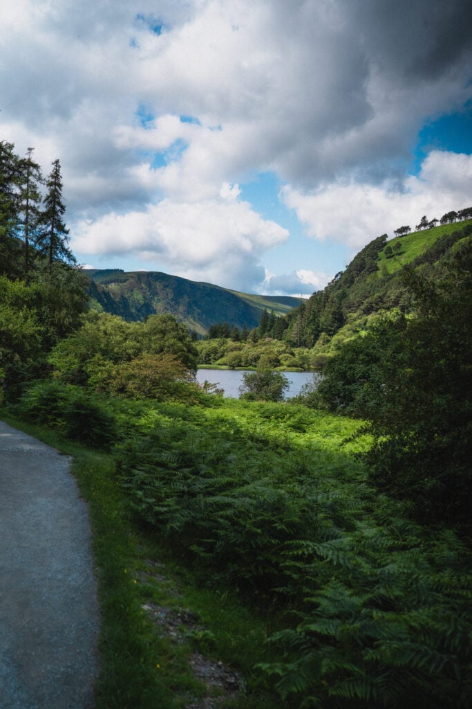 driving through wicklow mountains