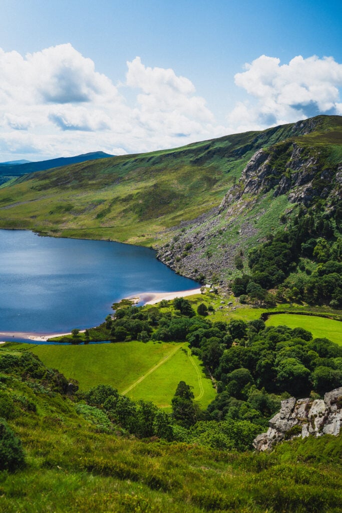 lough tay wicklow mountains