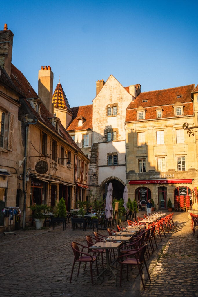semur en auxois historic courtyard