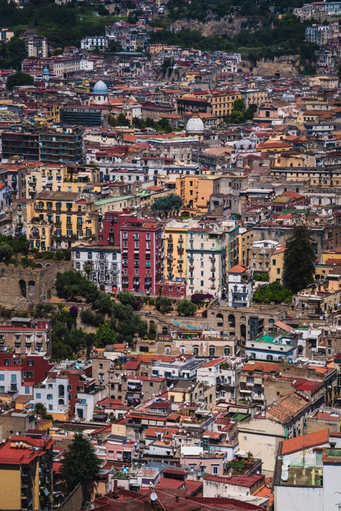 view of naples from above