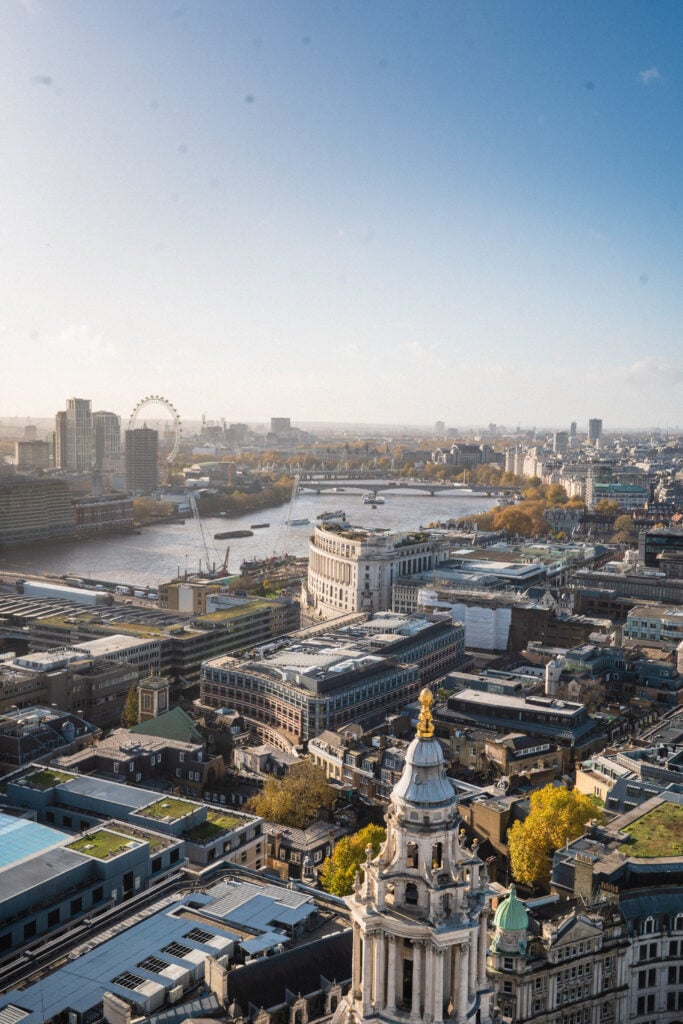 view of london from st paul's cathedral
